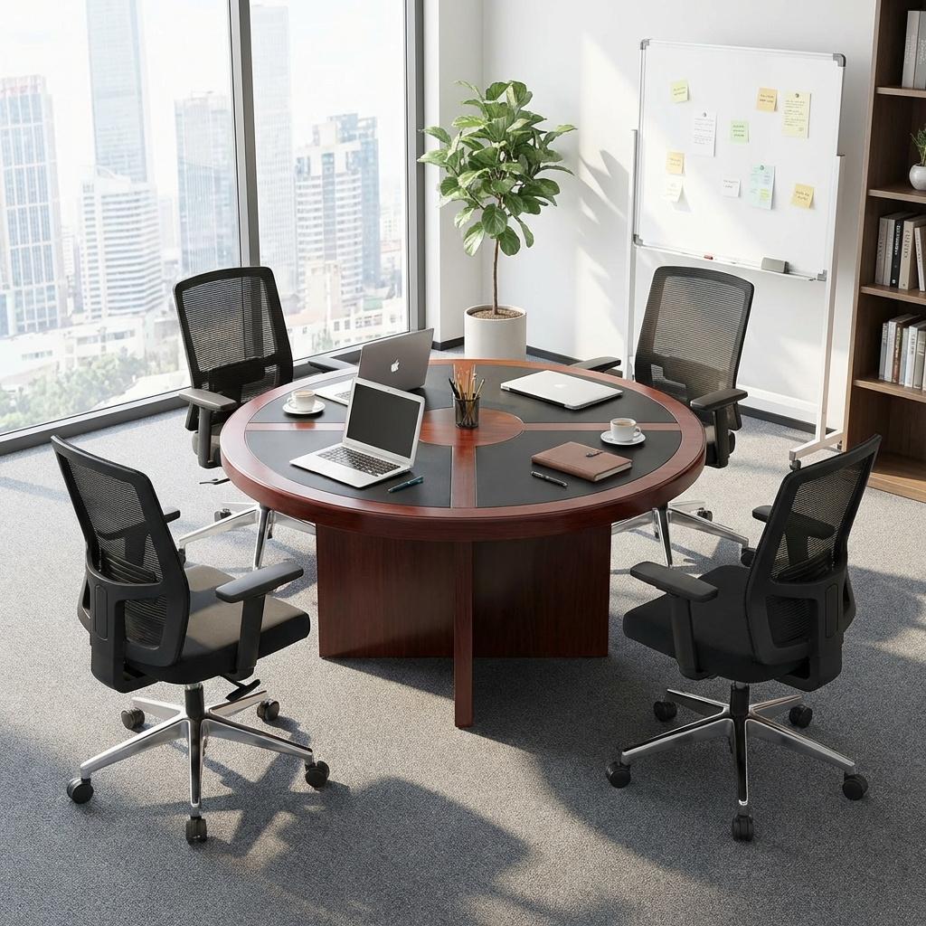 4 Seater Round Conference Table Boardroom Table Supplier in Kenya. boardroom table, boardroom conference table, executive boardroom table, modern boardroom table, conference room table, meeting table, office boardroom furniture, corporate boardroom table, large conference table, executive meeting table, wooden boardroom table, luxury boardroom table, contemporary boardroom table, professional meeting table, office conference table, boardroom desk, conference furniture, business meeting table, boardroom table Kenya, boardroom table Nairobi, boardroom table supplier Kenya, boardroom table price Kenya, buy boardroom table online, executive office furniture, conference room furniture, boardroom table with cable management, rectangular boardroom table, oval boardroom table, round boardroom table, modular conference table, custom boardroom table, premium boardroom table, affordable boardroom table, commercial conference table, office meeting room table, collaborative workspace table, team meeting table, corporate conference desk, high quality boardroom table, durable meeting table, stylish boardroom furniture, office collaboration table, executive conference furniture, boardroom table for offices, boardroom table for businesses, professional boardroom setup, meeting room solutions, conference table with power outlets, boardroom table with storage, modern office conference table, boardroom table installation Kenya, office furniture Kenya, workspace furniture, conference room desk, executive meeting room furniture, boardroom table design, conference table for large teams, ergonomic meeting table, business conference furniture, premium office boardroom table, boardroom table sale Kenya, conference table Nairobi, office meeting furniture, custom conference room table, executive workspace table.