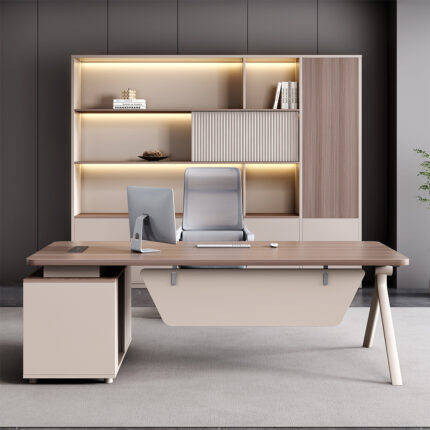 Enhance your office with the 1.6m L-Shaped Executive Office Desk. Designed for professionals, this desk combines style, functionality, and durability. As a result, it creates an efficient and organized workspace for daily tasks. The spacious L-shaped design provides ample room for computers, documents, office equipment, and accessories. In addition, it maximizes corner space, making it ideal for executive offices, corporate workstations, and home offices. The generous work surface allows you to multitask comfortably throughout the day. Constructed from high-quality materials, this executive office desk is built for long-lasting performance. Moreover, its sturdy frame provides excellent stability and support. The durable finish resists everyday wear and helps maintain a professional appearance over time. The modern design adds sophistication to any office environment. Furthermore, the clean lines and elegant finish complement both contemporary and traditional office décor. Whether you are managing projects, meeting clients, or handling administrative tasks, this desk supports productivity and professionalism. The L-shaped configuration also helps improve workflow by keeping essential items within easy reach. As a result, you can stay organized and work more efficiently. Additionally, the spacious layout creates a comfortable working environment that promotes focus and productivity. This versatile desk is suitable for executives, managers, entrepreneurs, and remote professionals. Therefore, it is an excellent investment for businesses seeking a practical and stylish office solution. Key Features: Spacious 1.6m L-shaped design Large work surface for multitasking Durable and sturdy construction Professional executive-style appearance Space-saving corner configuration Modern finish for enhanced office aesthetics Suitable for corporate and home offices Easy to organize work essentials and equipment