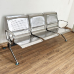 The 3-Link Non-Padded Bench is a durable and practical seating solution designed for high-traffic waiting areas in offices, hospitals, clinics, banks, schools, airports, and public institutions. Featuring three ergonomically contoured seats, this bench provides reliable comfort while ensuring long-lasting performance in demanding environments. Constructed from a heavy-duty powder-coated steel frame with corrosion-resistant seating, it is built to withstand continuous daily use with minimal maintenance. Its sleek, modern design complements a wide range of commercial interiors, making it the ideal choice for creating organized, professional, and welcoming reception and waiting areas. Key Features Three-seat design accommodates multiple users comfortably Non-padded ergonomic seats provide reliable support and durability Heavy-duty powder-coated steel frame for superior strength Rust-resistant, scratch-resistant, and corrosion-resistant finish Reinforced construction designed for heavy commercial use Stable and sturdy base ensures safe and secure seating Easy-to-clean surface with low maintenance requirements Modern design enhances reception areas and waiting rooms Space-saving layout suitable for compact and large waiting areas Ideal for offices, hospitals, clinics, banks, airports, schools, and public institutions Durable construction built for long-lasting everyday performance Smooth edges provide added safety and a professional finish Easy to assemble with all required installation hardware included Perfect for creating a clean, organized, and professional waiting environment