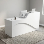 1.6M Glossy Front Office Reception Desk - Image 18