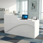 1.6M Glossy Front Office Reception Desk - Image 2