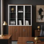 3-Door Wooden Filling Cabinet - Image 5