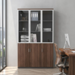 3-Door Wooden Filling Cabinet - Image 4