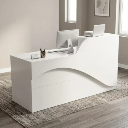 1.6M Glossy Front Office Reception Desk