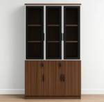 3-Door Wooden Filling Cabinet - Image 6