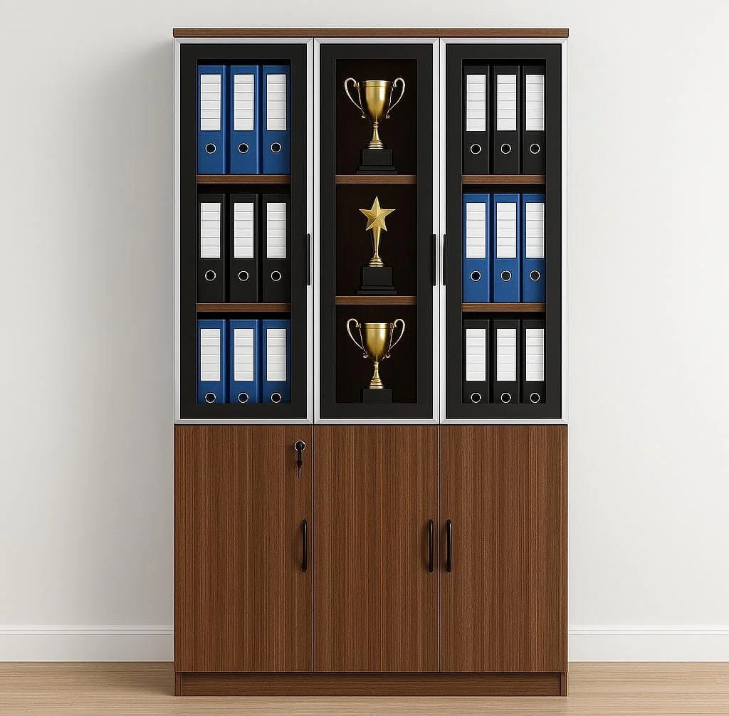 qeyb5jt4 3-Door Wooden Filling Cabinet - Image 1